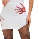 Gothic Skeleton Fishnet Tights, Black Stretchable Hosiery, Halloween Spooky Skull Design for Women