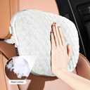 Car Headrest and Lumbar Support Pillow Set,1 Piece, Neck & Back Support for Driver/Passenger Seat, Comfortable & Breathable, Relieves Neck & Back Pain, Ideal for Long Drives-White