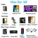 USB C to USB C Cable 3A Light Up C to C Cable LED C to Type C Fast Charging Cord for Samsung Galaxy S23 S22 S21 S20 Ultra, i-Phone 15 Pro Max Plus, iPad mini Pro Air(3.3FT,Red)