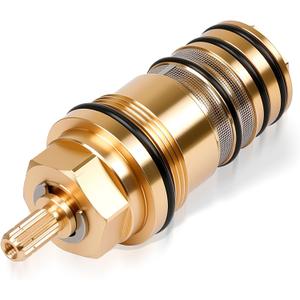 94282000 Thermostatic Cartridge Brass Version, 3/4" Compatible with Hansgrohe Ecostat Showers, Fits Two-Hole & Three-Hole Thermostatic Tub Fillers, Replacement for Plastic Model
