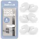 Jool Baby Door Pinch Guards (6 Pack) Slam Preventer Babyproof Doors to Avoid Pinched Fingers & Door Slamming, Keep Pets from Getting Locked in