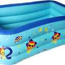 Baiao Inflatable Pool, Inflatable Swimming Pool for Adults, 71''*55'' Thickened Family Swimming Pool for Family Day, Outdoor, Garden, Backyard, Summer Water Party