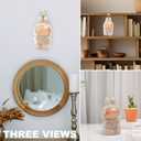 2 x Protective Case for LABUBU, Clear Figure Display Bag with Keychain, Plastic Protective Cover, Storage Transparent PVC Bag Hanging Model (Doll Not Include, Style B Sitting)