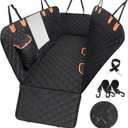 Dog Car Seat Cover for Back Seat 600D Scratchproof Nonslip Durable Waterproof Cars Pet Backseat Covers with Mesh Window Dogs Hammock for CarSUV, Truck (54" W x 58" L) (Standard)