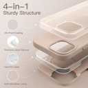 JETech Silicone Case for iPhone 14 Pro Max 6.7-Inch, Silky-Soft Touch Full-Body Protective Phone Case, Shockproof Cover with Microfiber Lining (Gold)