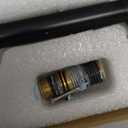 WHSHOWER Brass Pot Filler Faucet Wall Mount Commercial Stove Kitchen Folding Faucet with Double Joint Swing Arms,Black