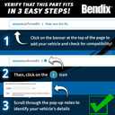 Bendix Premium PRT5921 Front Brake Rotor for Hyundai Elantra 2010-2007