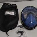 Greatever Full Face Snorkel Mask, Snorkeling Gear for Adults with Latest Dry Top Breathing System and Detachable Camera Mount, Foldable Snorkel Mask Adult, Snorkels Anti-Fog & Anti-Leak (Large-X-Large, Cerulean Blue)