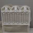 5 Pack Garden Fence Animal Barrier, Black No Dig Rustproof Metal Fence, 10ft (L)24in (H) Decorative Garden Borders, for Dogs, Flower Bed, Patio, White