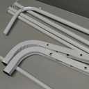 Clothes Rack Metal Clothing Rack with Bottom Shelf Garment Rack for Hanging Clothes Shirts Jeans and Coats White