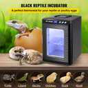 Vevor Black Reptile Incubator 25L Scientific Lab Incubator Digital Incubator Cooling and Heating 5-60C Reptile Egg Incubator 12V/110V Work for Small Reptiles: Industrial & Scientific
