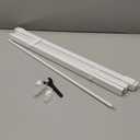 LazBlinds No Tools No Drill 1" Vinyl Mini Blinds, Cordless Blinds for Windows, Light Filtering Horizontal Window Blinds & Shades, 24" W x 48" H, White