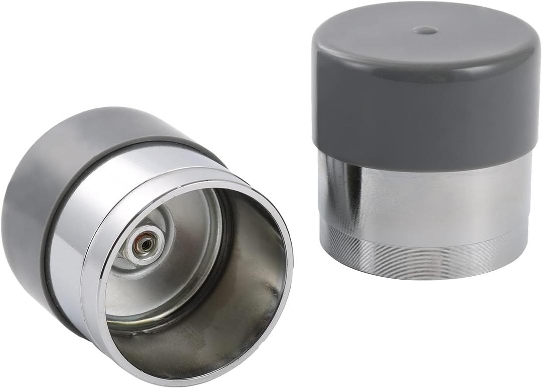 Wheel Bearing Buddy 1.98 Inch Bearing Protectors Chrome 2pcs with Protective Bras for Trailer Boat
