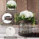 Farmhouse Glass Lantern Vase Vintage Flower Vases with Plants Hydrangea Lights Rustic Floral Arrangement Centerpieces Home Decor Hostess Housewarming Gift