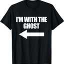 I'm with The Ghost Halloween Matching Ghost Costume T-Shirt, M