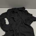 Arssm Women Sheer Button Up Blouse Mesh Long Sleeve Sexy See Through Tops Fashion Trendy Mesh Shirts Tops ,S