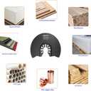 7pcs Semi Circular Oscillating Saw Blades for Cutting Wood Plastic Soft Metal, 3-1/2 Inch (88mm) Oscillating Multitool Quick Release Saw Blades Fit Most of Oscillating Tool