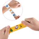 2 x 48PCS Christmas Slap Bracelets, Xmas Slap for Christmas Party Favor Decoration (Yellow,red,green,white)