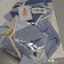 2 Strings Blue Pennant Banner Flags Nursery Garland Royal Linen Fabric Triangle Bunting Streamers for Baby's Room Decor Kids Boys Nautical Birthday Baby Shower Boho Wedding Event Party Decorations