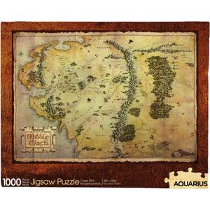 AQUARIUS The Hobbit Map Puzzle (1000 Piece Jigsaw Puzzle) - Glare Free - Precision Fit - Officially Licensed The Hobbit Merchandise & Collectibles - 20 x 28 Inches