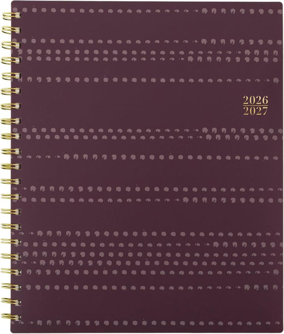 Cambridge Planner 2026-2027 Weekly & Monthly Academic 12-Month July-June, 8-1/2" x 11", Stria (1797-905A)