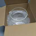 Clear Glass Vase, Large Flower Vase, 8-inch Glass Flower Vase for Plants, Wide Mouth Vase for Home, Wedding, Living Room, Dining Table