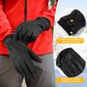 Winter Skiing Gloves for Men & Women, Waterproof ThermalTouchscreen Lightweight with Non-Slip Grip for Cycling Running in Cold Weather