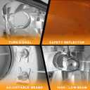 WEELMOTO Headlights for 1997-2002 Ford Escort / 1997-1999 Mercury Tracer Headlights Assembly Compatible with 1997 1998 1999 2000 2001 2002 Ford Escort Replacement Automotive