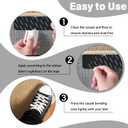 3 x Rug Tape, 8Pcs Rug Carpet Non Slip Grippers, Reusable and Washable Double Sided Rug Tape Pads for Hardwood Floors and Tiles, Keep Corners Flat, No Damaging for Floor Removable