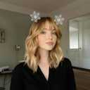 CHUN-YAN Christmas Headband for Women - Snowflake Headband for Women - Glitter Rhinestone for Christmas Hair Accessories - Holiday Headbands Holiday Party Favors