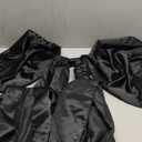 Black Bow Decor, 40 x 24 Inches Large Big Black Bow Party Decorations for Backdrop Birthday Wedding Bride, Huge Satin Ribbon Tie Hanging Wall Decor for Her (Satin, Internal Stability Layer)