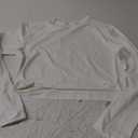 Trendy Queen Womens Long Sleeve Crop Tops Basic Slim Fitted Shirts Fashion 2025 Going Out Y2k Tops Teen Girl Clothes (X-Large, White)