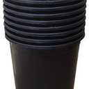 Nursery Pot 1 Gallon 1 Gal 2 Gal 3 Gal 5 Gal 7 Gal 10 Gal 15 Gal Nursery Container Injection Molded Pot Fit for Plants Soil Growers or Hydroponics (5,15 Gallon)