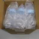 Roowest Bottle Chug Baby Shower Game Favors Including Woodland Animal Theme Wooden Sign and 18 Pcs Baby Bottles for Gender Reveal Party Supplies (Blue)