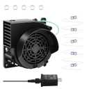 Inflatable Replacement Fan Blower - 12V 1.0A Blower with 12V 1.5A Adapter and 5 LED Lights for Halloween Party Yard Garden Lawn Decorations