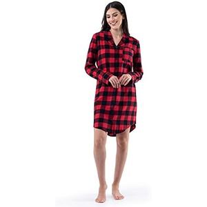 Fruit of the Loom womens Flannel Sleep Shirt Medium