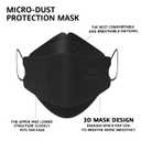LEVENIS KN95 Face Masks 50 Pack, Breathable Comfortable and Disposable KN95 Mask, Black, 1 Count (Black)