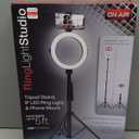 Bower 8" Selfie Ring Light Studio with Adjustable Tripod and Phone Holder – Professional Photo and Video Lighting Kit for Vlogging, Streaming, and Social Media Content Creation