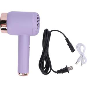 Ionic Hair Dryer, Professional Blower Hair Dryer Portable Blow Dryer Stylish Hot Cold Wind Blow Dryer for Home and Travel (Purple)