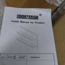 ROGMARS 48 Inches Long Walnut Floating Shelves,Rustic Solid Wood Farmhouse Wall Shelves with Invisible Brackets for Bathroom, Living Room, Bedroom, Kitchen Set of 2