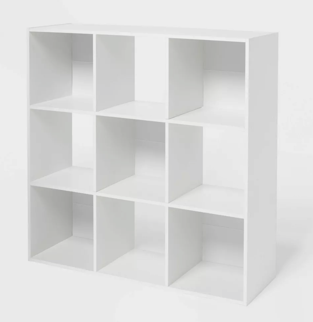 9-Cube Book Shelf White