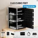 Grimtron Smart Biometric Safe Fingerprint Lock Box with Silent Mode, Backlit Keypad and LED Light, Small Caja Fuerte (25.59"H x 12.99"D x 13.78"W)