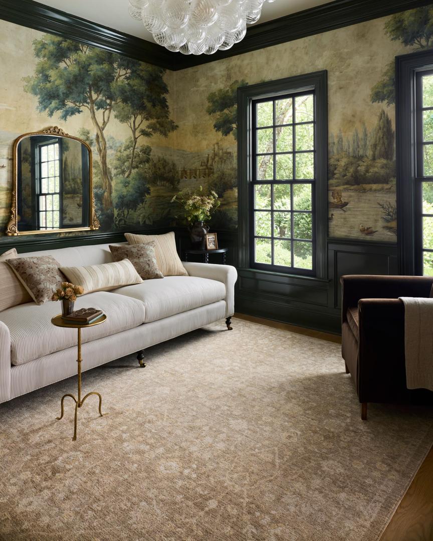 Loloi Chris Loves Julia Palma Bark/Natural 9'-6" x 13'-1" Area Rug