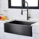 Hotis Black Farmhouse Sink, 33 Inch Black Farm Sink, Gunmetal Black Apron Front Stainless Steel Farmhouse Kitchen Sinks, 33x22 Inch Undermount Single Bowl Workstation 16 Gauge With Dish Grid, 33x21 inch Farmhouse Sink