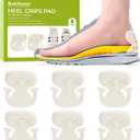 Adhesive-Free Shoe Grips Liners for Loose Shoes - Bukihome Shoe Fillers for Causal/Dress Shoes, Sneakers, Soft Heel Cushions Inserts for Back Heel Protect, Prevent Slip, Pain Fatigue Relief (3 Pairs) (Beige)