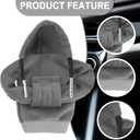 3 x YGDMD Car Gear Shift Cover,Cute Gear Shift Knob Cover with Fashionable Mini People Design,Universal Gears Shifts Hoodie for Most Car Gears Shifts Levers Cars Interior Accessories (Grey) (Gray)