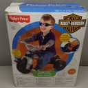 Fisher-Price Toddler Tricycle Harley-Davidson Tough Trike, Toy Bike with Handlebar Grips & Storage for Outdoor Play Kids Ages 2+ Years 
