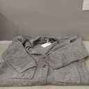 Women's Chunky Knit Oversized Cardigan, XL, Grey
