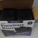 EclatBain Bed Risers Furniture Risers Heavy-Duty Rectangular Adjustable Block Lift to 3 inches and 4.3 inches Desk, Sofa, Chair Legs, Refrigerator, Washing Machine Support up to 4000 pounds