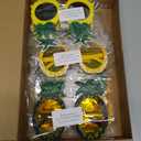 Liliful 12 Pairs Pineapple Sunglasses Luau Glasses Tropical Pineapple Glasses Funny Hawaiian Fruit Shape Booth Props Party Favors for Summer Pool Beach Luau Theme Party Accessories